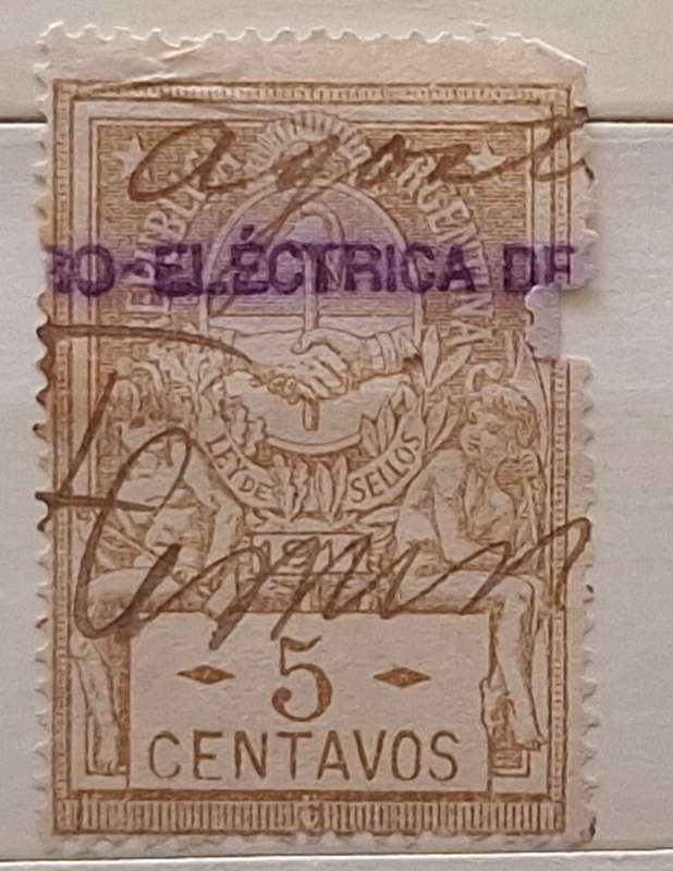 Argentina 1911 Revenue Tax LEY DE SELLOS 1 Used stamp