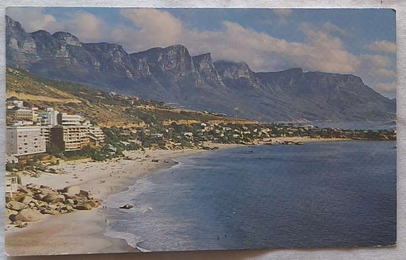 Cape of Good Hope Savings Bank Post Card of Twelve Apostles Photo by Martin Laubscher