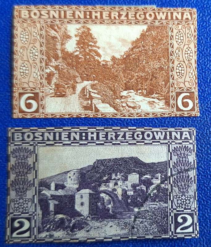 Bosnia & Herzegovina 1906 2 Used Hinged stamps