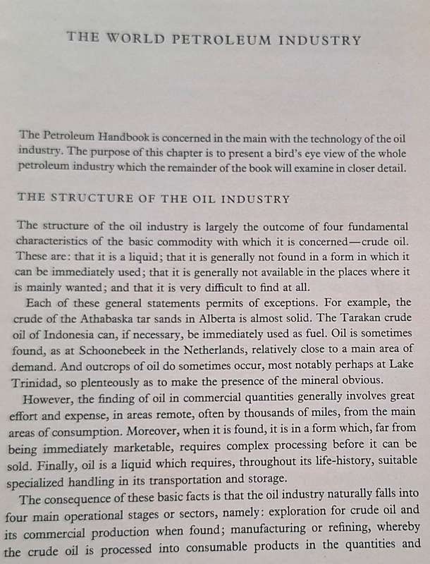 The Petroleum Handbook Compiled by Staff of The Royal Dutch/Shell Group Hardcover 1959 4th Ed