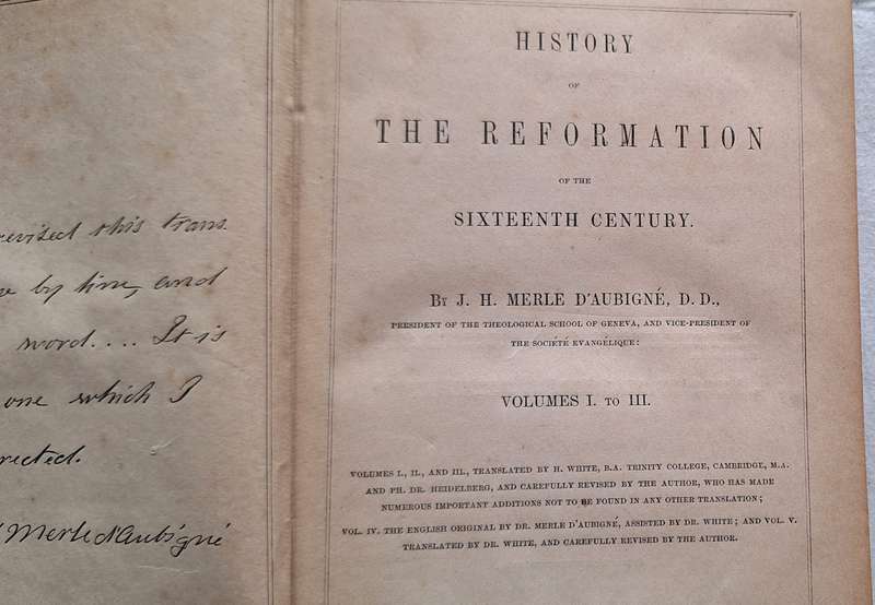 History of the Reformation and the Sixteenth Century by J H Merle D'Aubigne Hardcover Vol 1-111