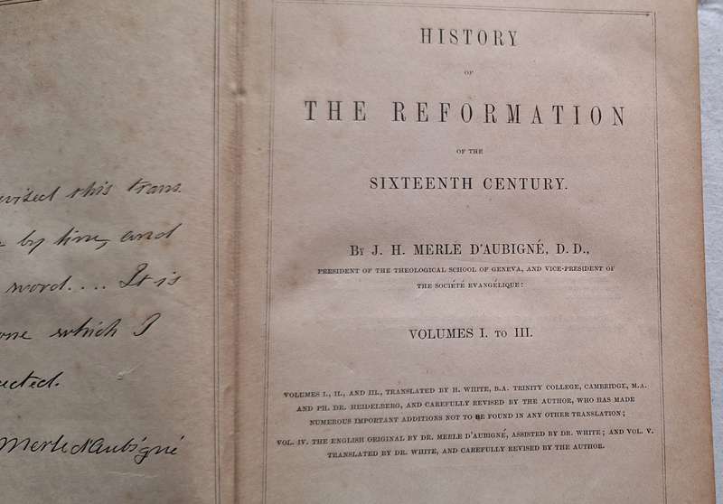 History of the Reformation and the Sixteenth Century by J H Merle D'Aubigne Hardcover Vol 1-111
