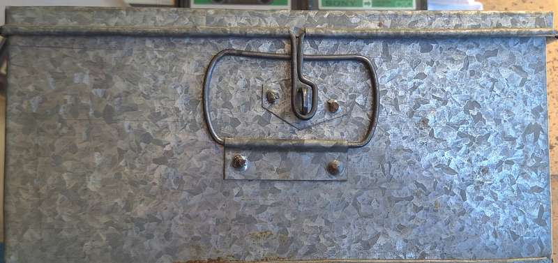 Galvanised Steel Storage Box with Hinged Lid
