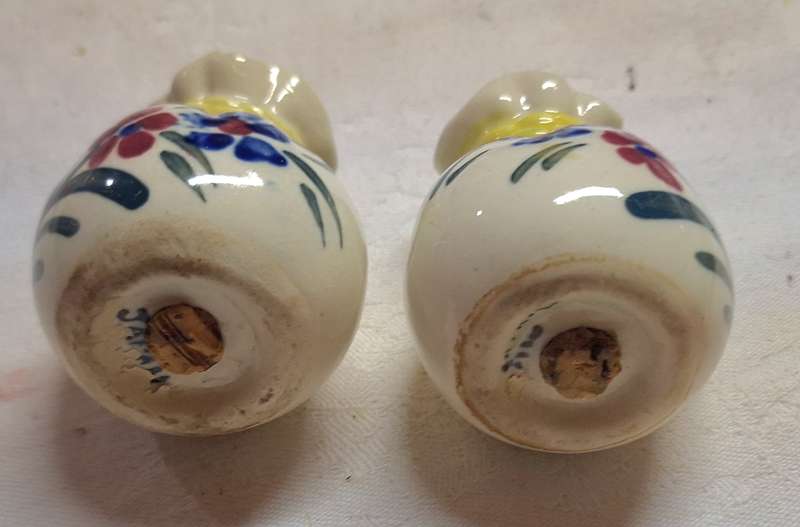 Vintage Porcelain Salt and Pepper Shakers Made in Japan