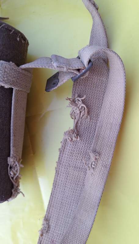WW2 Water Bottle with Felt Cover and Straps