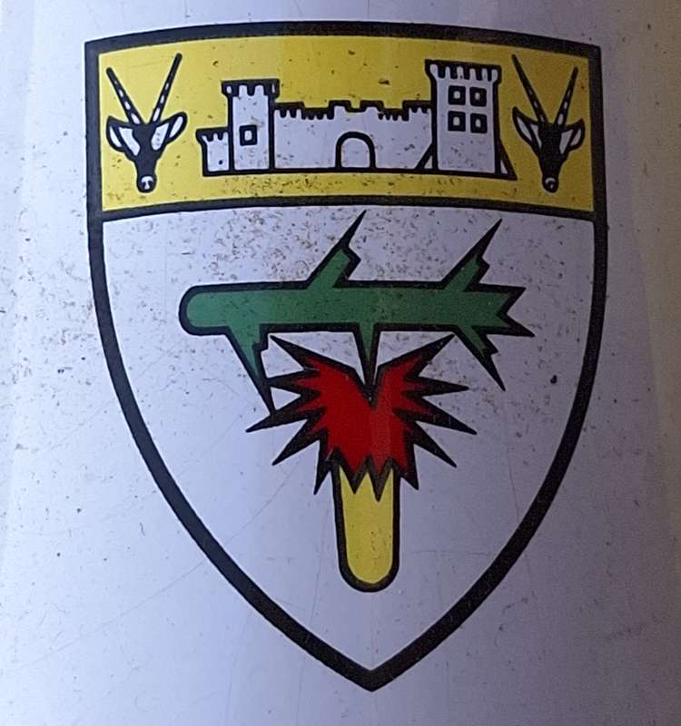 Bell Ware Mug with South West Africa Etosha Area Force Unit Emblem