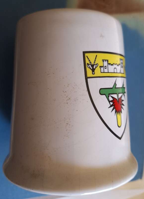 Bell Ware Mug with South West Africa Etosha Area Force Unit Emblem