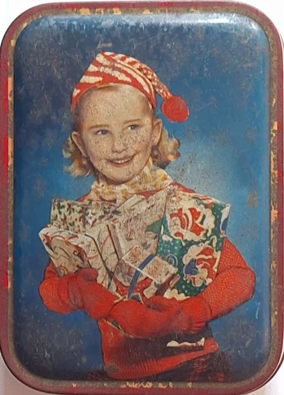 Sharp's Toffee Tin with Christmas picture