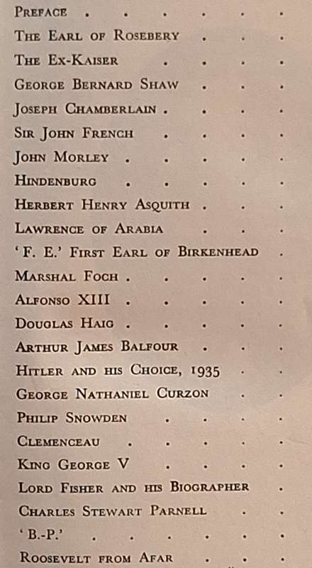 Great Contemporaries by Winston S Churchill Hardcover
