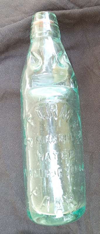 Vintage Codd Bottle Forman Mineral Water Manufacturing Paarl