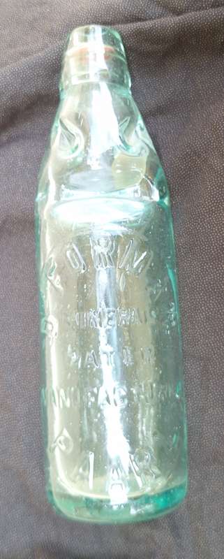 Vintage Codd Bottle Forman Mineral Water Manufacturing Paarl