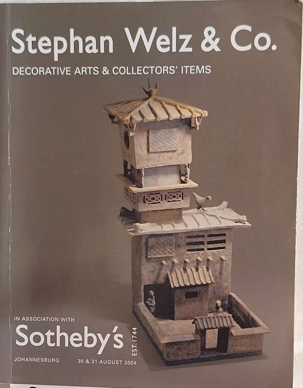 Stephen Welz & Co Decorative Arts & Collectors' Items August 2004 Auction Catalogue