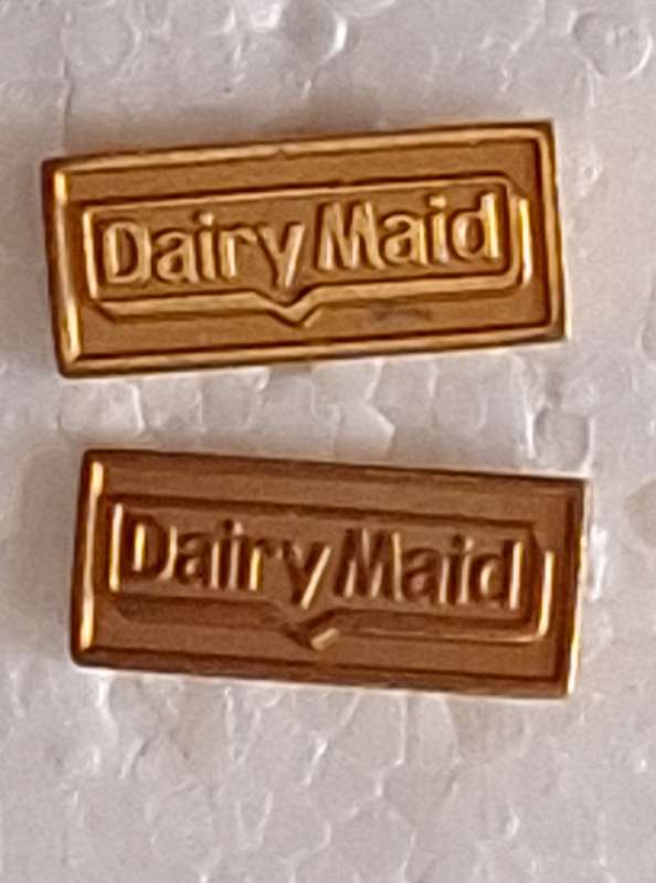 Pair Dairy Maid Plated cufflinks