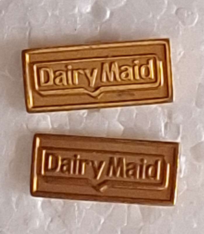 Pair Dairy Maid Plated cufflinks