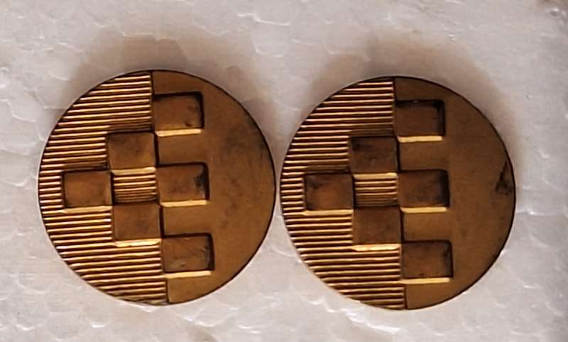 Pair Fashion Plated Cufflinks