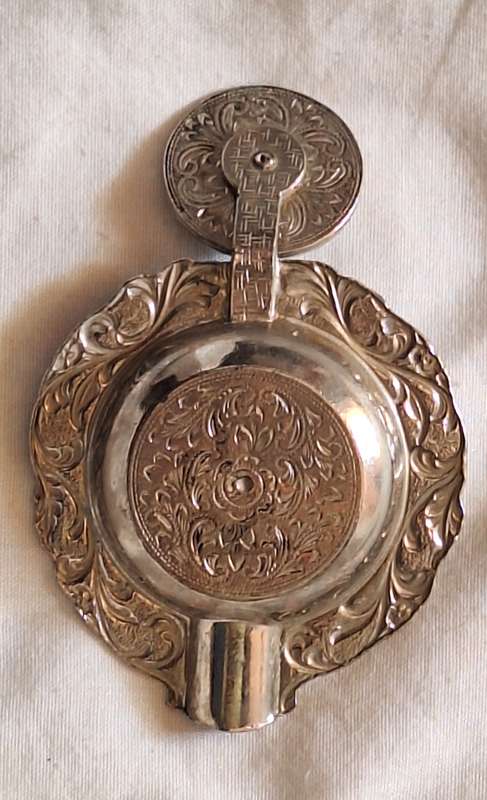 Small Vintage Metal Ashtray with "Red Sails" Crest