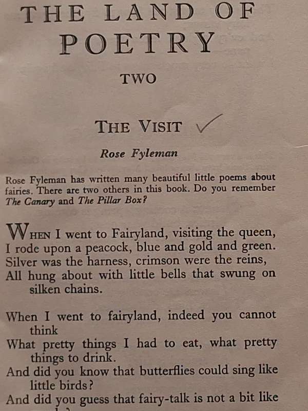 The Land of Poetry (Vol Two) by Wentworth Hill & H G Wood Softcover Reprint 1959