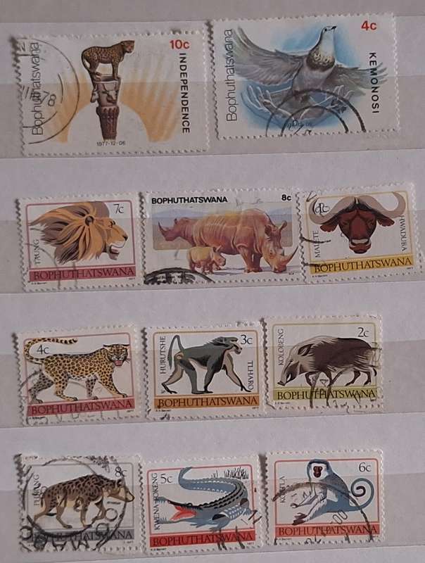Bophuthatswana Theme: Animals/Wild Life 11 Used stamps