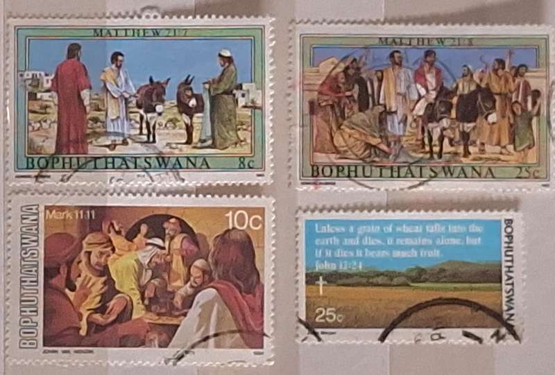 Bophuthatswana Theme: Religion Mixed Lot of 4 Used stamps
