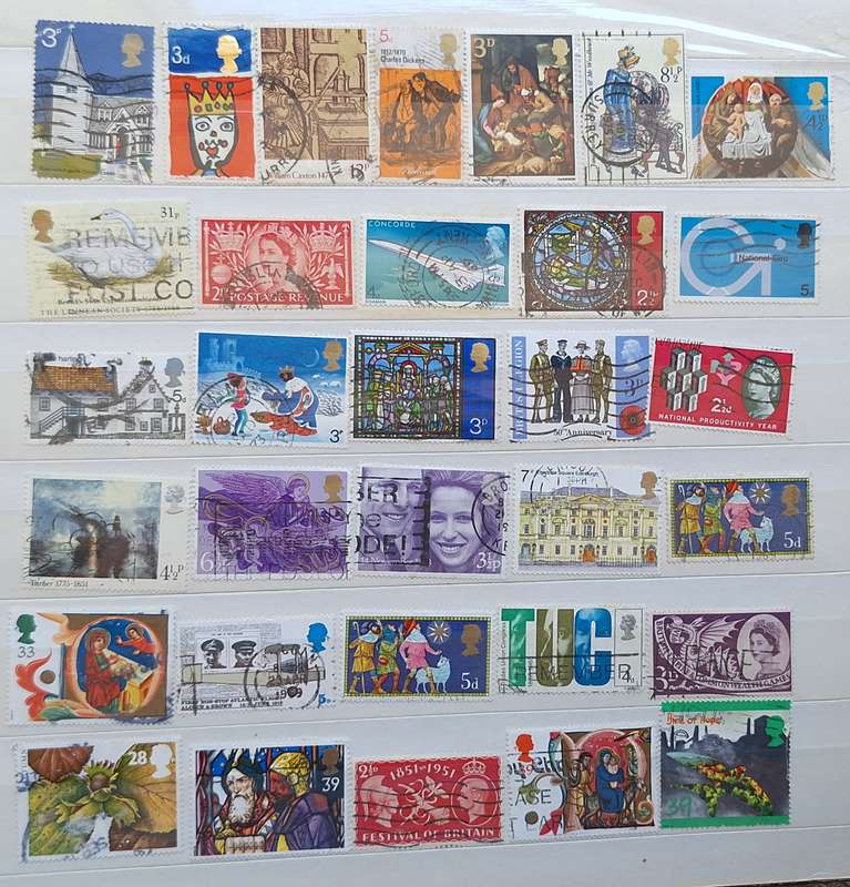 GB Mixed Lot of 32 Used stamps