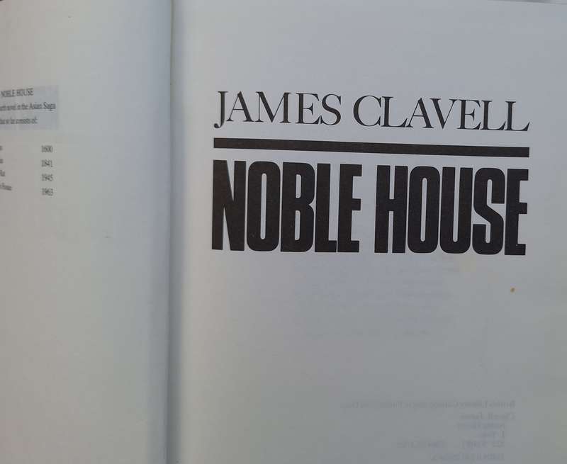 Noble House by James Clavell Hardcover