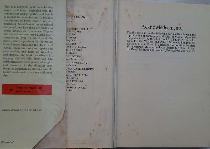Collecting Copper and Brass by Geoffrey Wills Hardcover