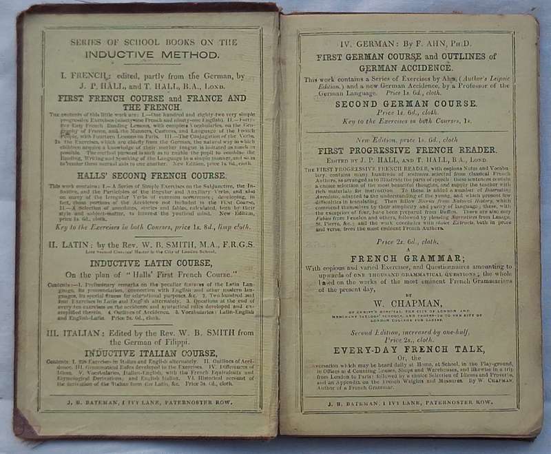 Chapman's Every Day French Talk Hardcover 1856 Second Edition