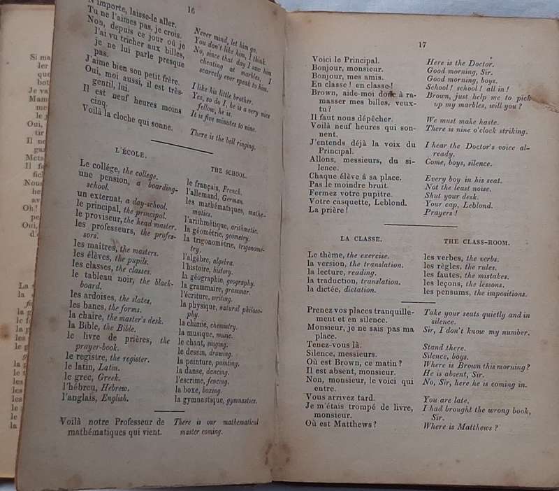 Chapman's Every Day French Talk Hardcover 1856 Second Edition