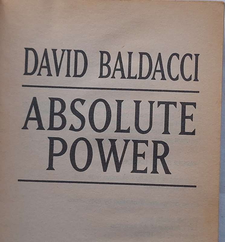 Absolute Power by David Baldacci Paperback