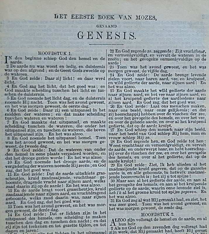 Bijbel De Gansche Heilige Schrift Ouden en Neiuwen Testaments 1903