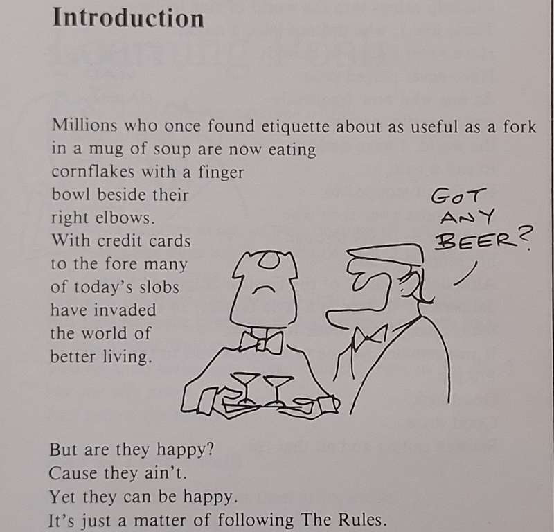 Ben Wicks' Etiquette Hardcover 1985