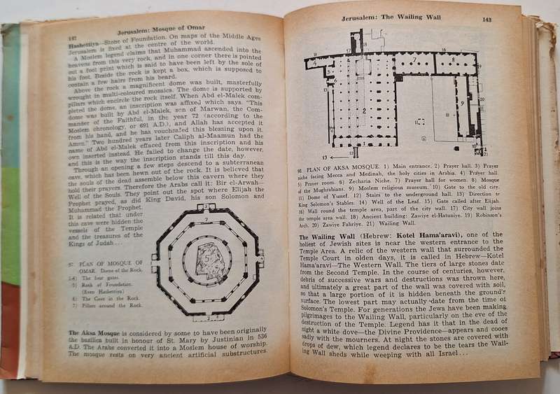 The Guide to Israel by Zev Vilnay Hardcover 1963 Sixth Edition