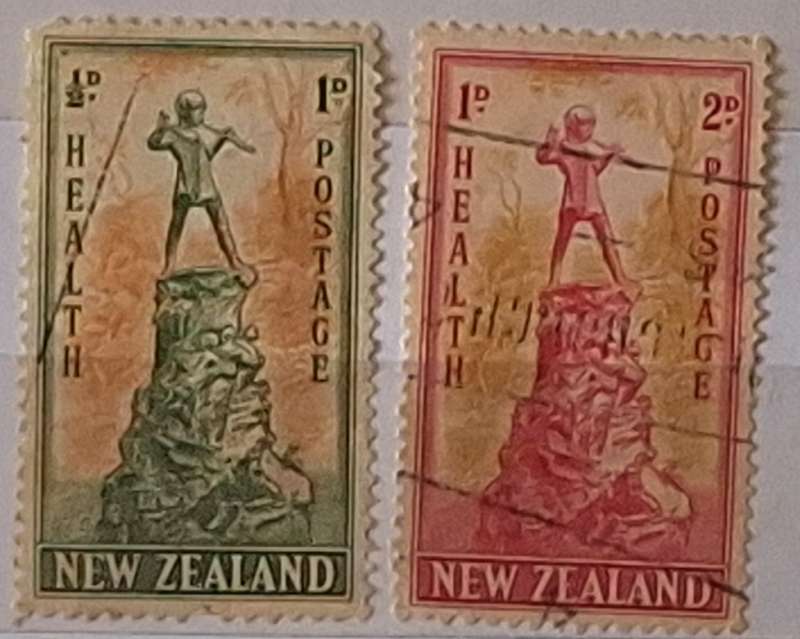 New Zealand 1945 Health Issue Set of 2 Used stamps