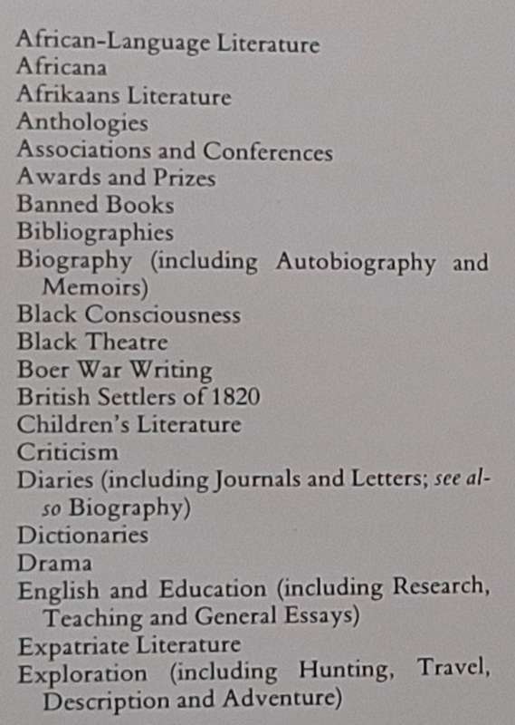 Companion to South African English Literature Hardcover 1986