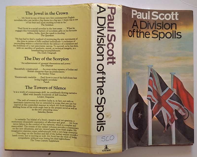 A Division of the Spoils by Paul Scott Hardcover 1975