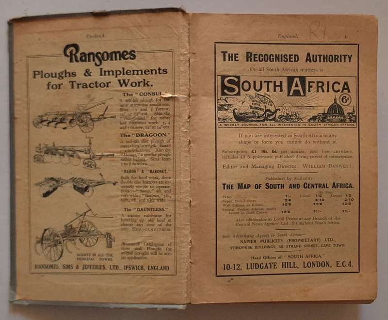 The South and East African Year Book & Guide (With Atlas) 1931 Edition 37th Issue - H/cover