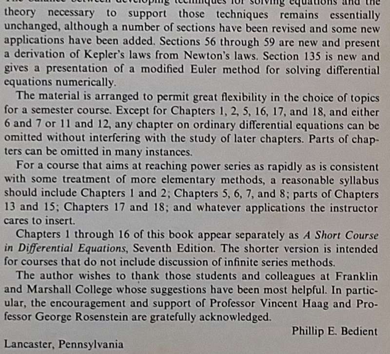 Elementary Differential Equations by Earl D Rainville and Phillip E Bedient Hardcover Seventh Ed.