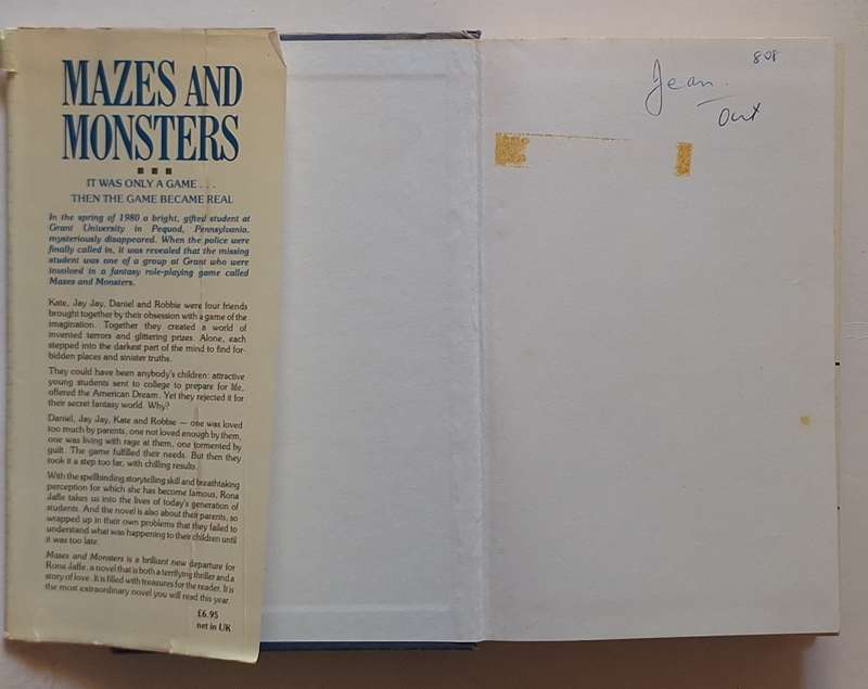 Mazes and Monsters by Rona Jaffe Hardcover