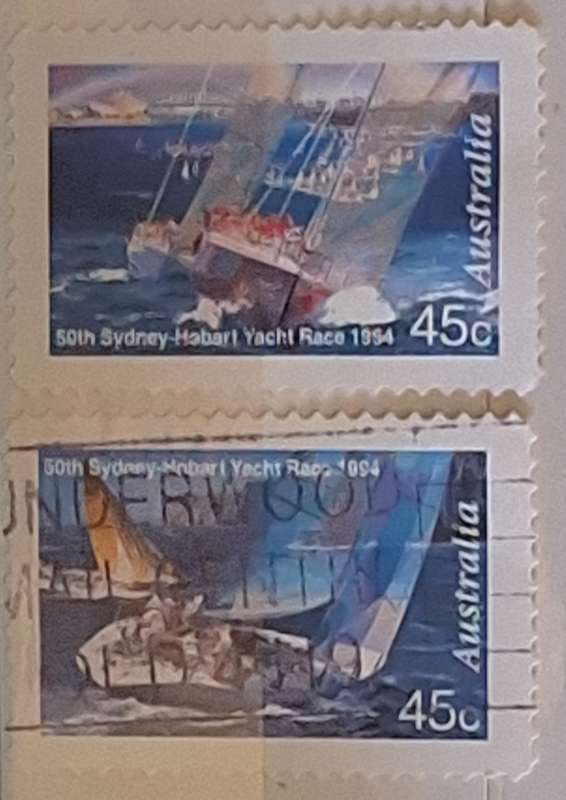 Australia 1994 Sydney Hobart Race Set of 2 Used Hinged stamps