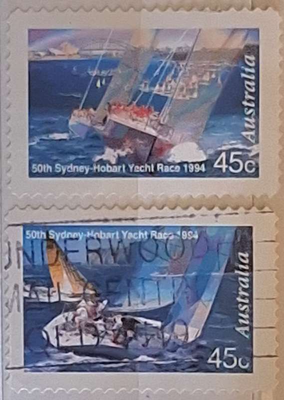 Australia 1994 Sydney Hobart Race Set of 2 Used Hinged stamps