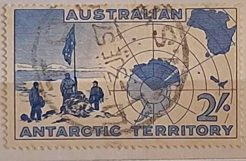Australia 1957 Antarctic exploration 1 Used Hinged stamp