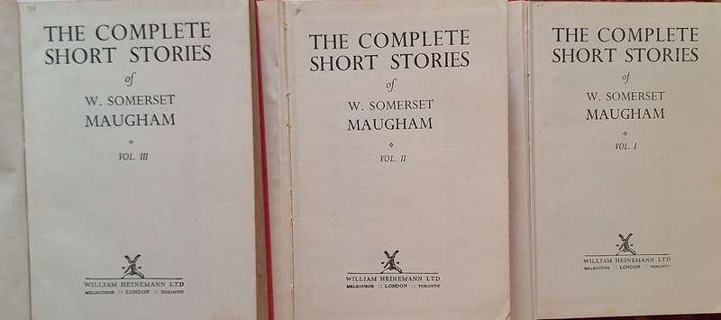 The Complete Short Stories of W Somerset Maugham Vols  1 11 and 111 Hardcover 1959