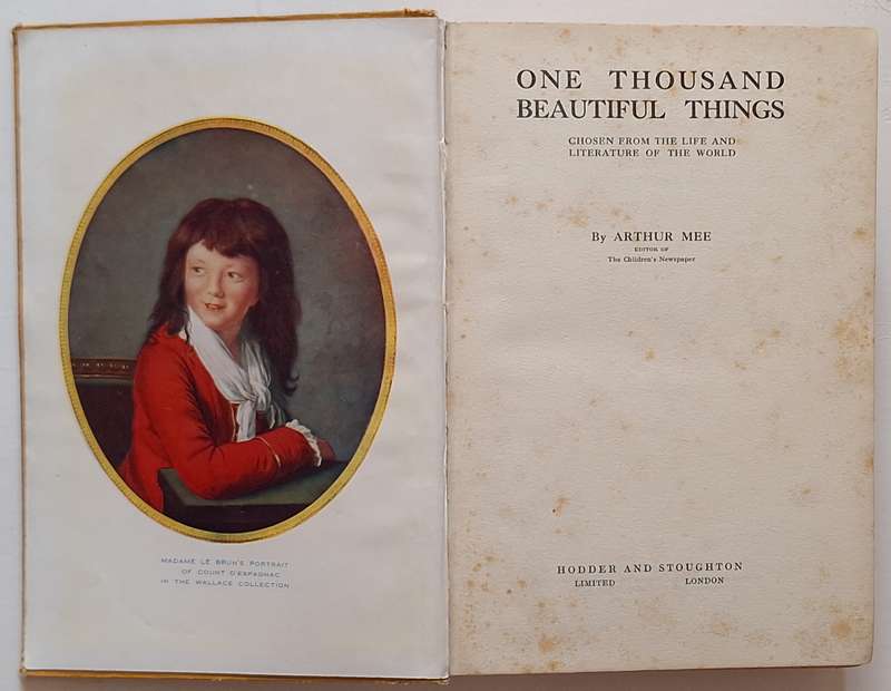 One Thousand Beautiful Things by Arthur Mee Hardcover