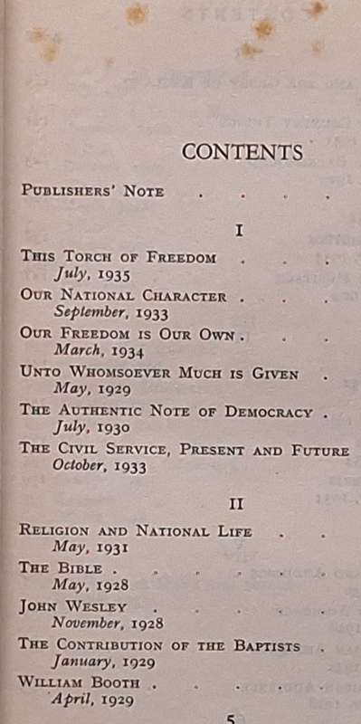 This Torch of Freedom by Stanley Baldwin Hardcover 1937 Fourth Edition