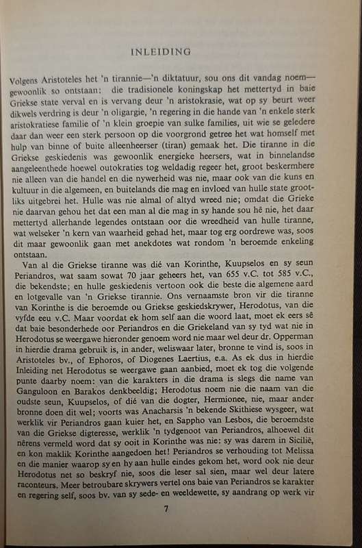 Periandros van Korinthe deur D J Opperman Sagteband