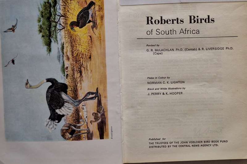 Roberts Birds of South Africa Hardcover 1975 Third Edition Fourth Impression