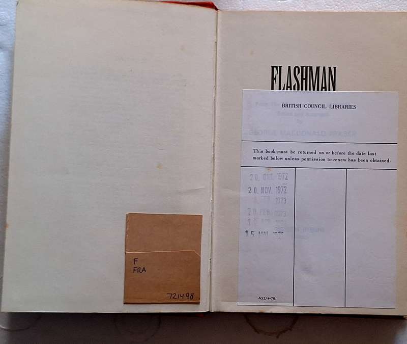 Flashman by Georg MacDonald Fraser Hardcover 1969 ex Library