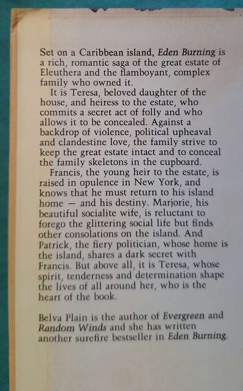 Eden Burning by Belva Plain Hardcover