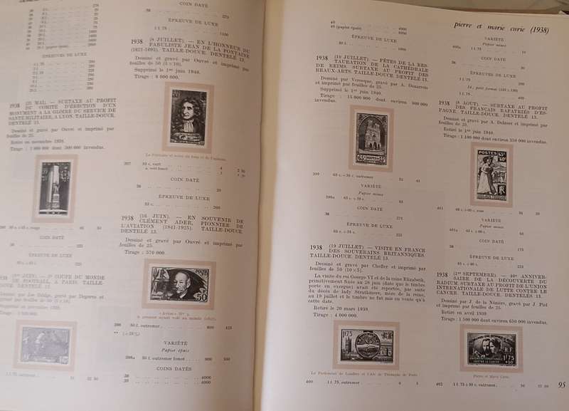Catalogue Specialise des Timbres de France Tome 2 Yvert & Tellier Hardcover 1982