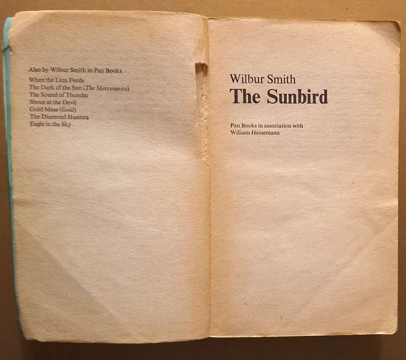 The Sunbird by Wilbur Smith Paperback
